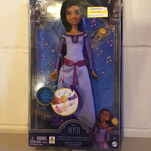 Disney Wish Singing Asha Doll - Picture 1 of 5